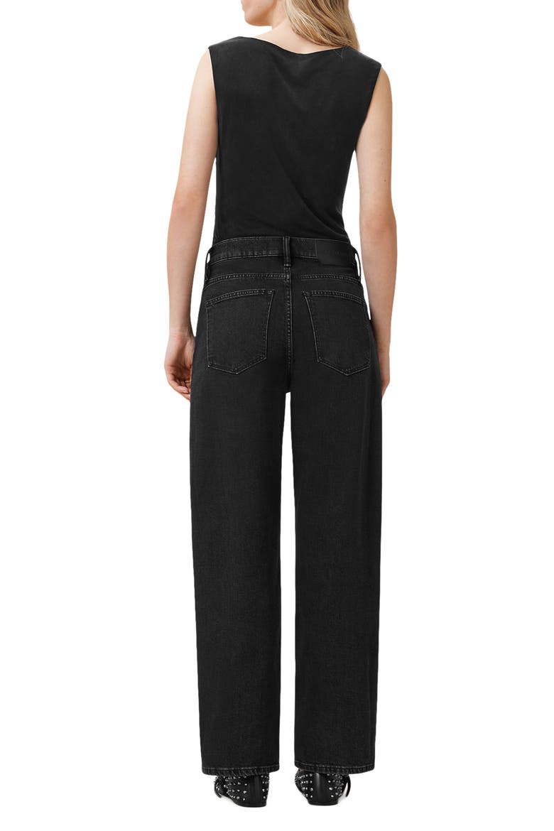 Sadie Barrel Leg Jeans, Alternate, color, WASHED BLACK