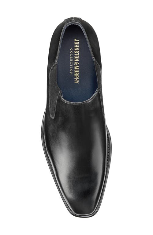 Johnston & Murphy Collection Larson Loafer In Black Italian Calfskin