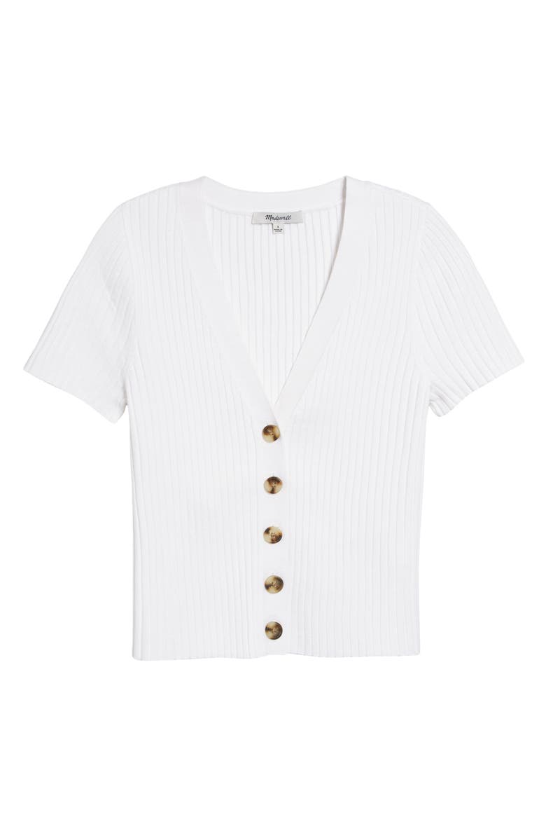 Madewell Bray Rib Cardigan Sweater, Alternate, color, 