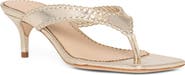 Cinq à Sept Frankie Metallic Kitten Heel Sandal