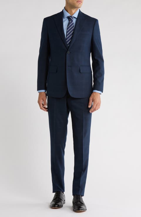 Trim Fit Solid Two-Piece Suit