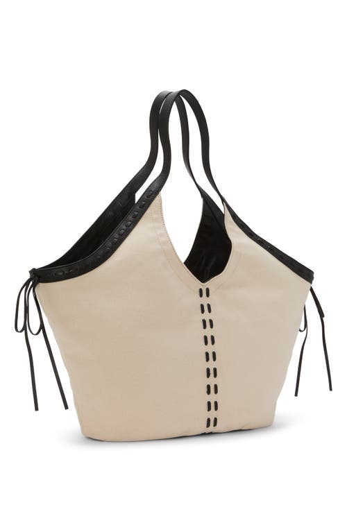 Vince Camuto Cryss Canvas Tote In Beige 01