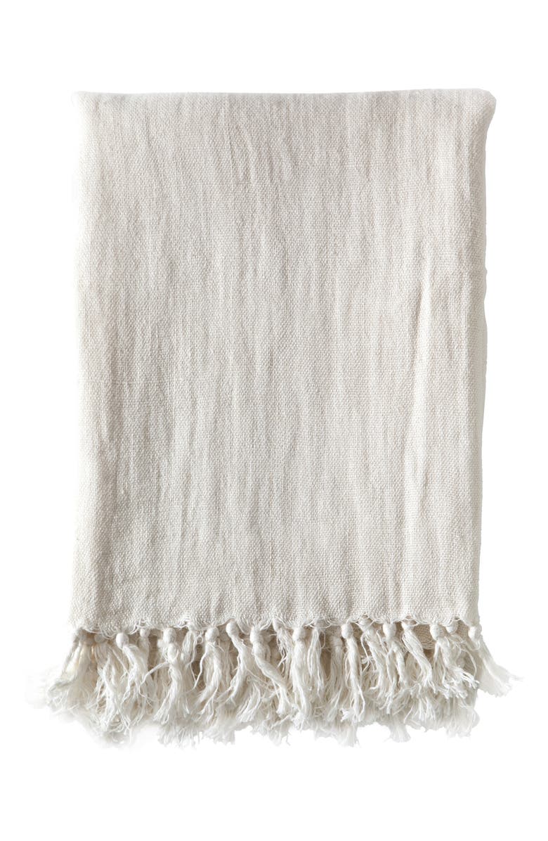 Pom Pom at Home Montauk Blanket, Main, color, Cream