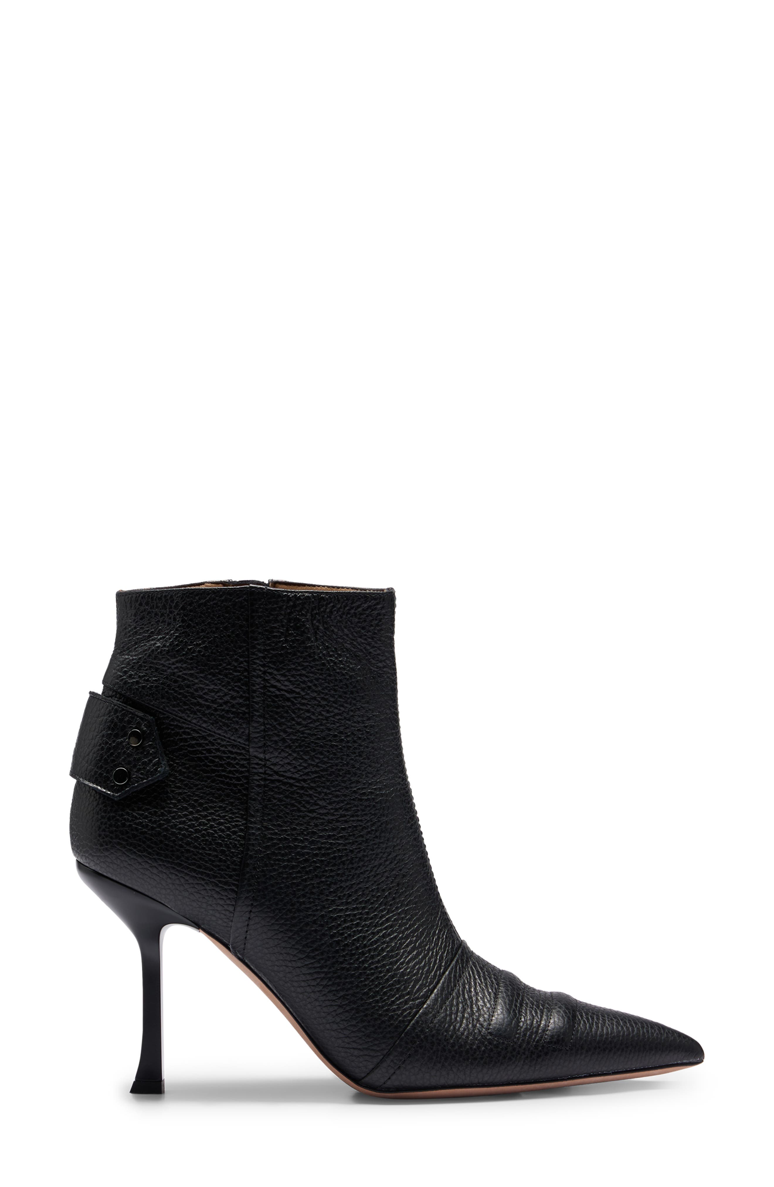 BOSS Vivian Pointed Toe Bootie, Alternate, color, Blk