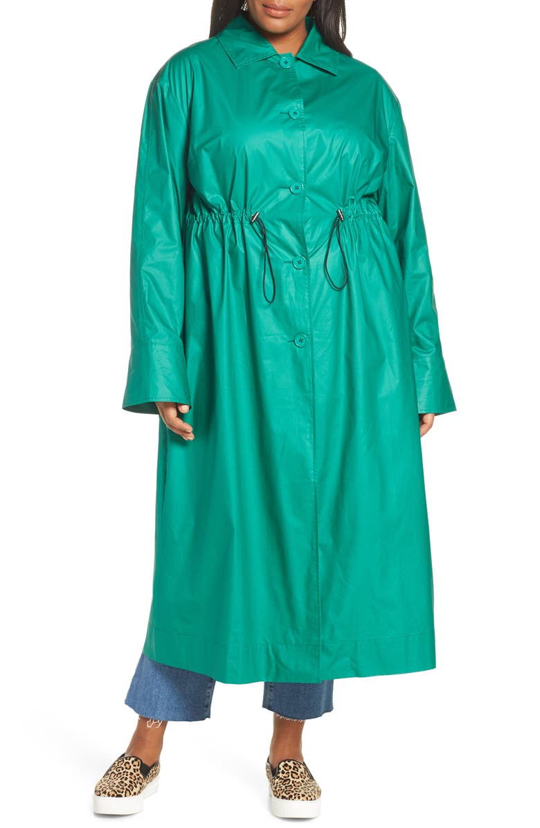 Halogen<sup>®</sup> Elongated Cotton Overcoat, Alternate, color,