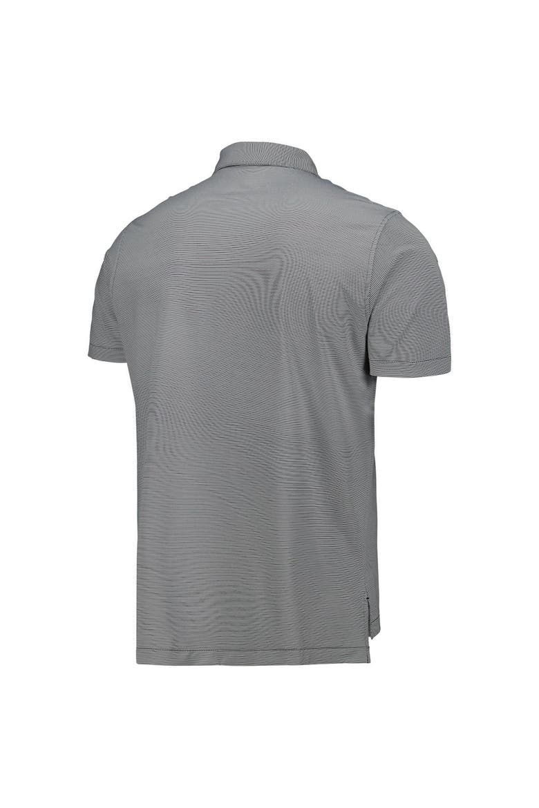 Men's Peter Millar Black Ohio State Buckeyes Jubilee Striped Performance Jersey Polo, Alternate, color, Black