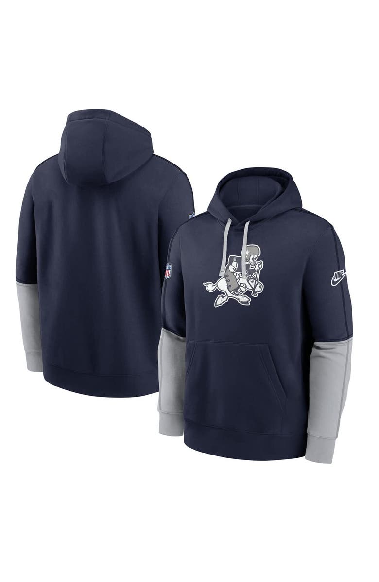 Nike Men's Nike Navy Dallas Cowboys Sideline Club Pullover Hoodie, Main, color, Navy