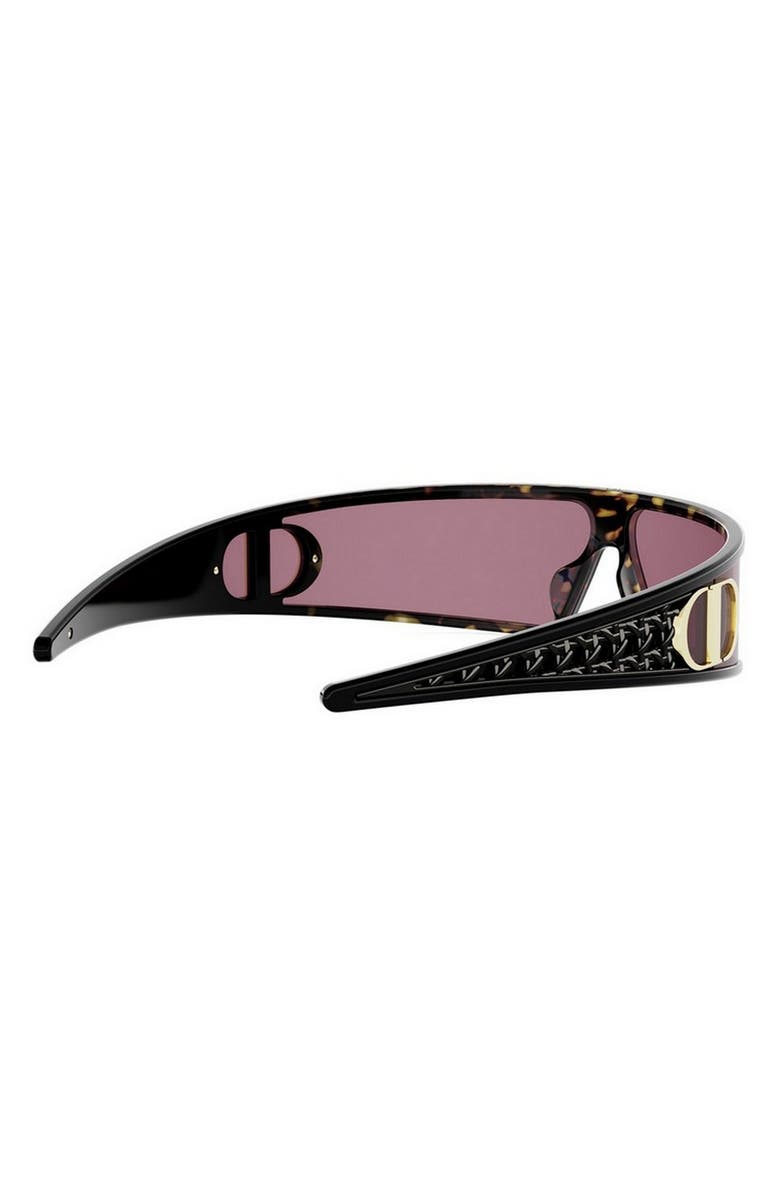 DIOR VeryDior M1U 91mm Mask Sunglasses, Alternate, color, Dark Havana / Bordeaux