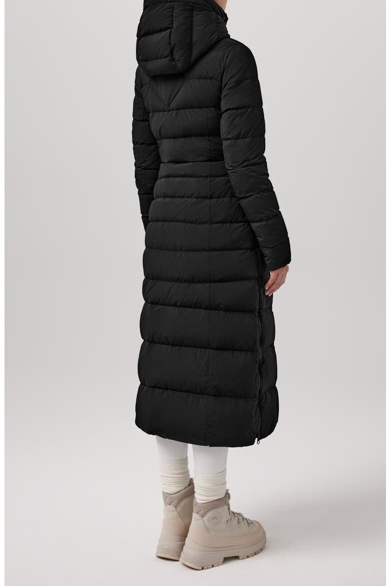 Clair Long 750 Fill Power Down Puffer Coat, Alternate, color, BLACK - NOIR