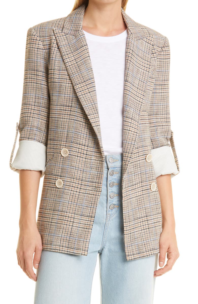 Veronica Beard Parineti Plaid Dickey Jacket, Alternate, color, 
