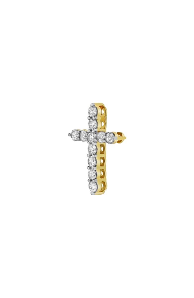 LuvMyJewelry Heavenly Cross Diamond Pendant in 10K Yellow Gold, Alternate, color,