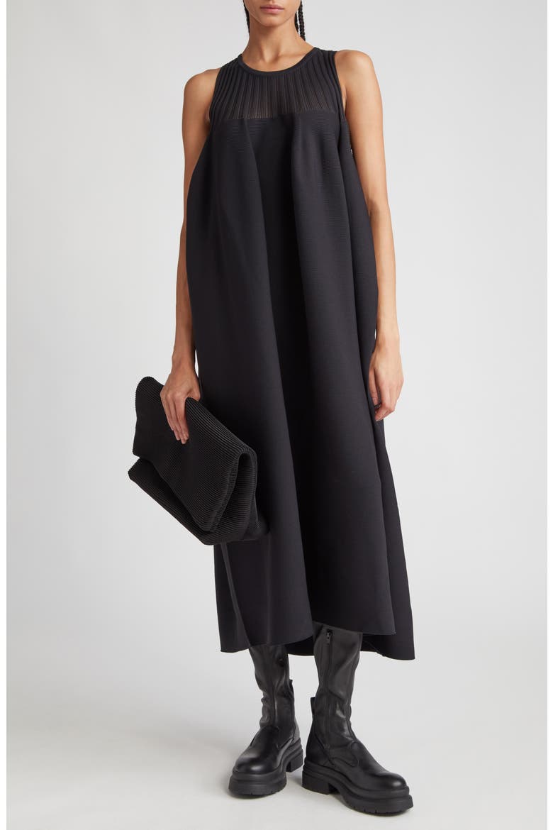 Pottery Sleeveless Knit Midi Dress, Main, color, BLACK