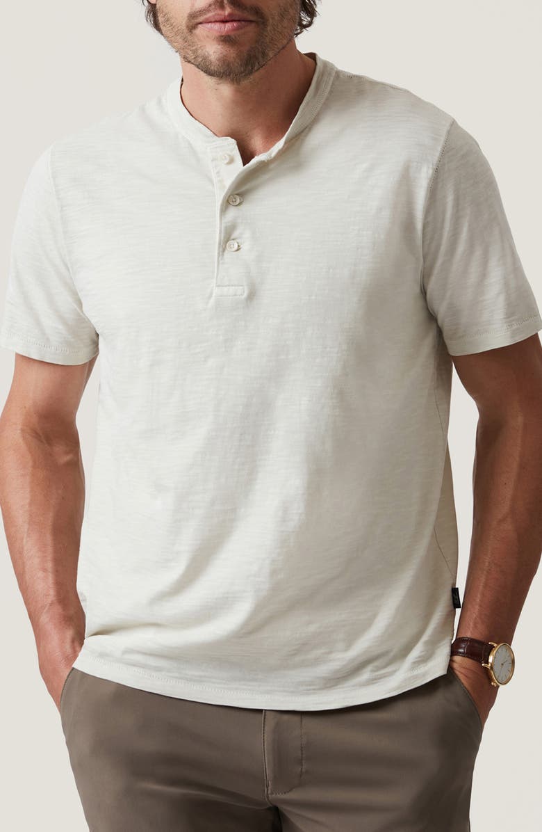 34 Heritage Slub Cotton Henley, Main, color, Ivory