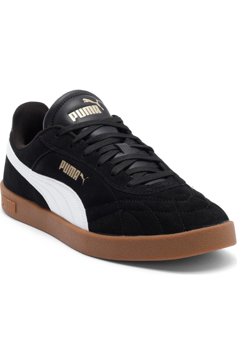 PUMA Club II Indoor Sneaker, Main, color, Puma Black/ Puma Gold/ Gum