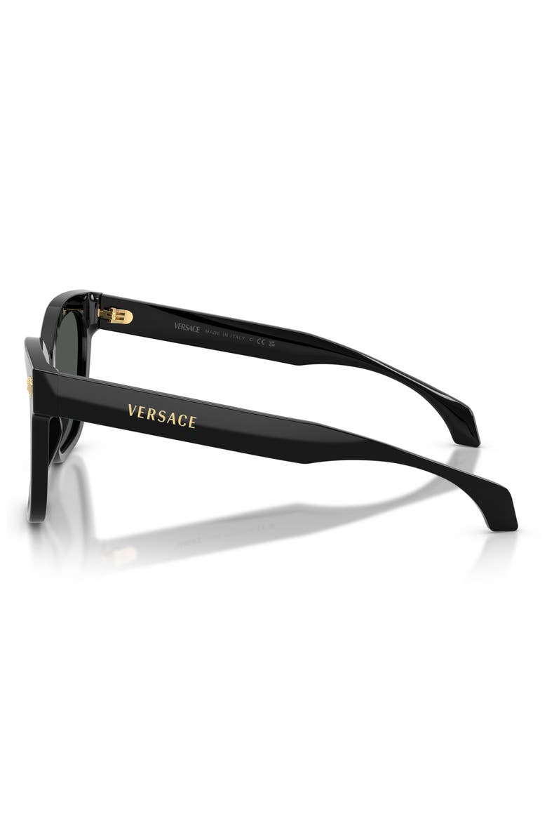 55mm Square Sunglasses, Alternate, color, BLACK / DARK GREY