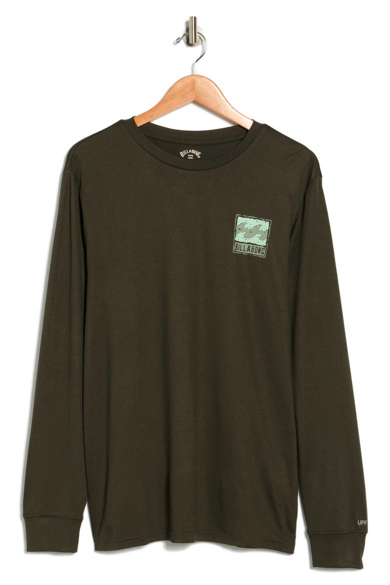 Coronado Crew Long Sleeve Rashguard, Alternate, color, CHARCOAL HEATHER