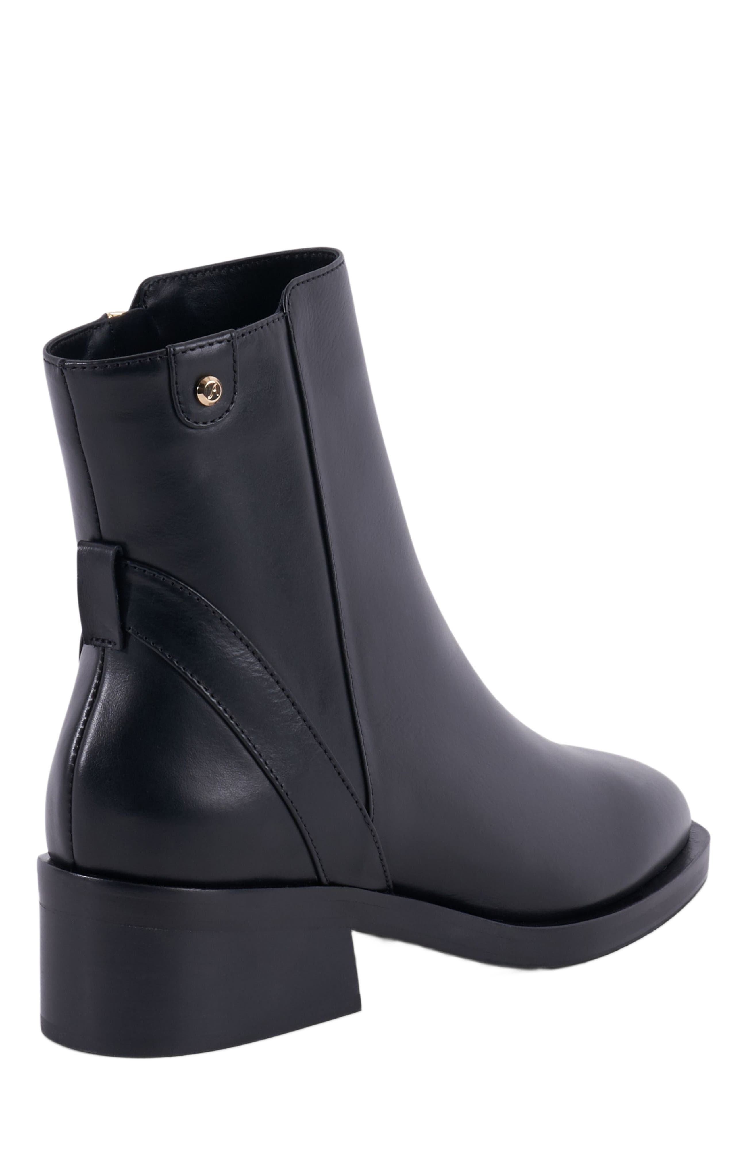 Stinaa.J Orthopedic Leather Booties, Alternate, color, Black Leather