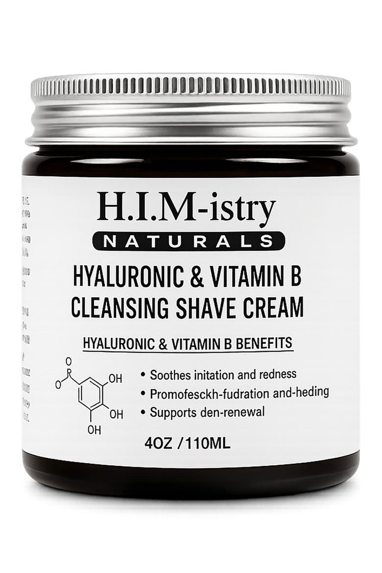 Hyaluronic Cleansing Shave Cream, Main, color, NO COLOR