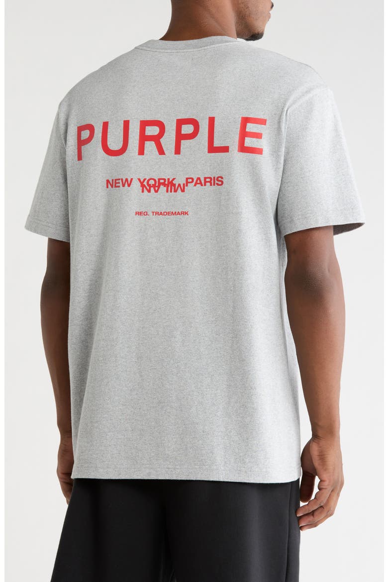 Heavyweight Cotton Jersey Logo Graphic T-Shirt, Alternate, color, HEATHER