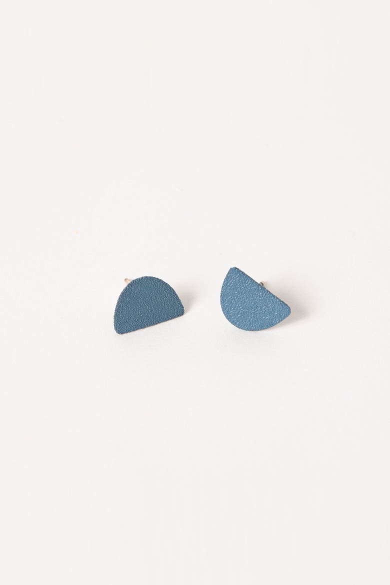 Mound Earrings, Main, color, Cobalt