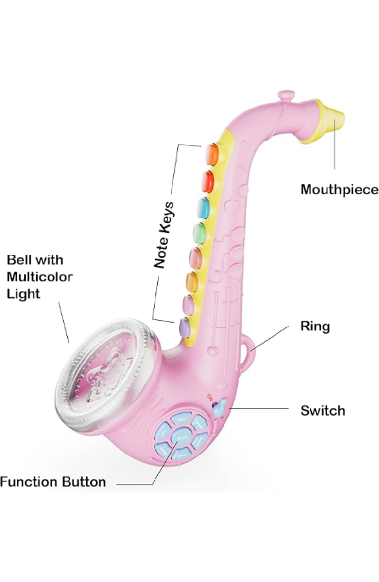 CONTIXO Saxoboom Musical Instrument, Alternate, color, Pink
