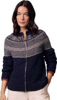 Celtic & Co. British Wool Yoke Stitch Cardigan