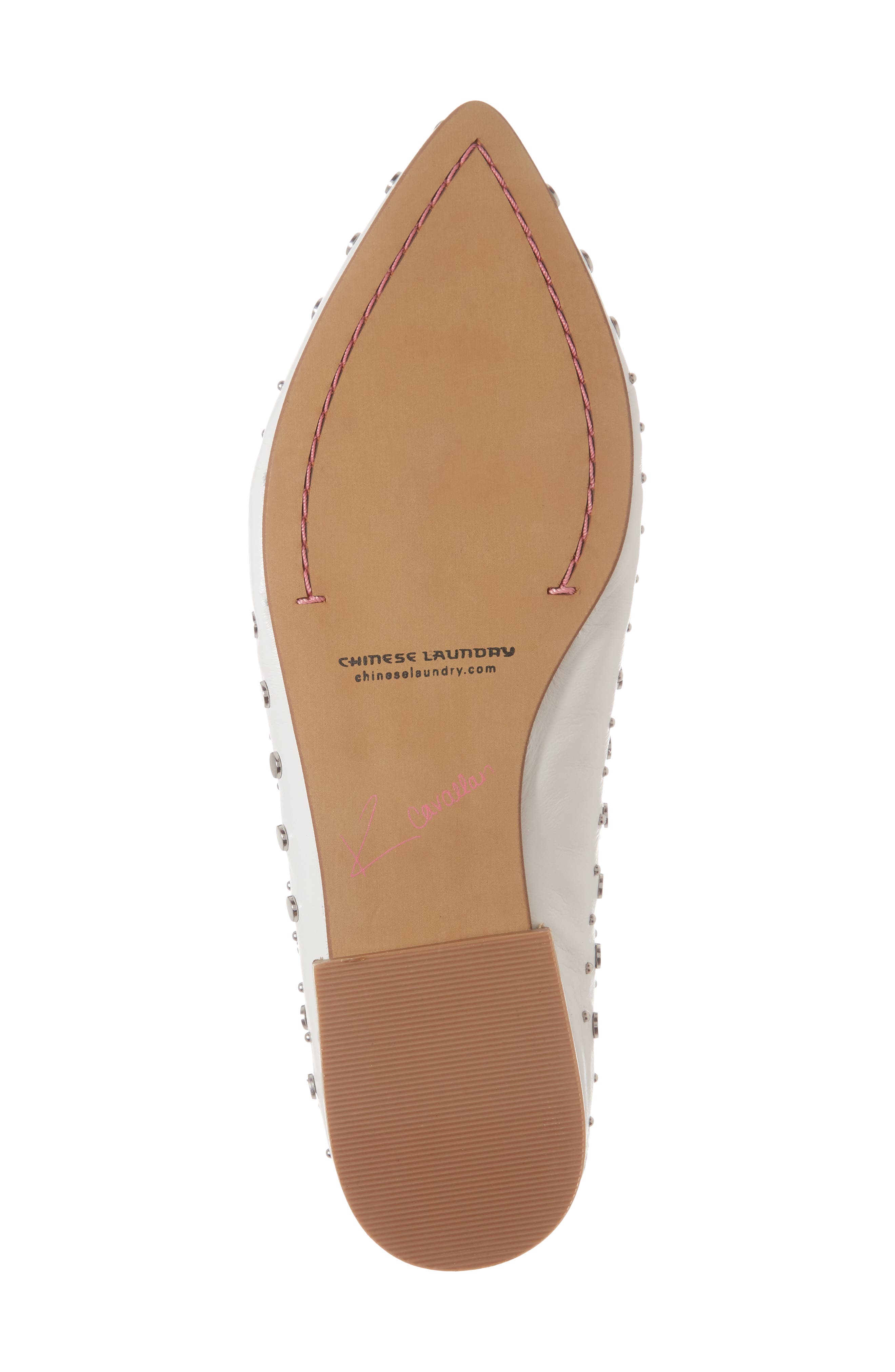 Charlie Studded Loafer Mule, Alternate, color, WHITE LEATHER