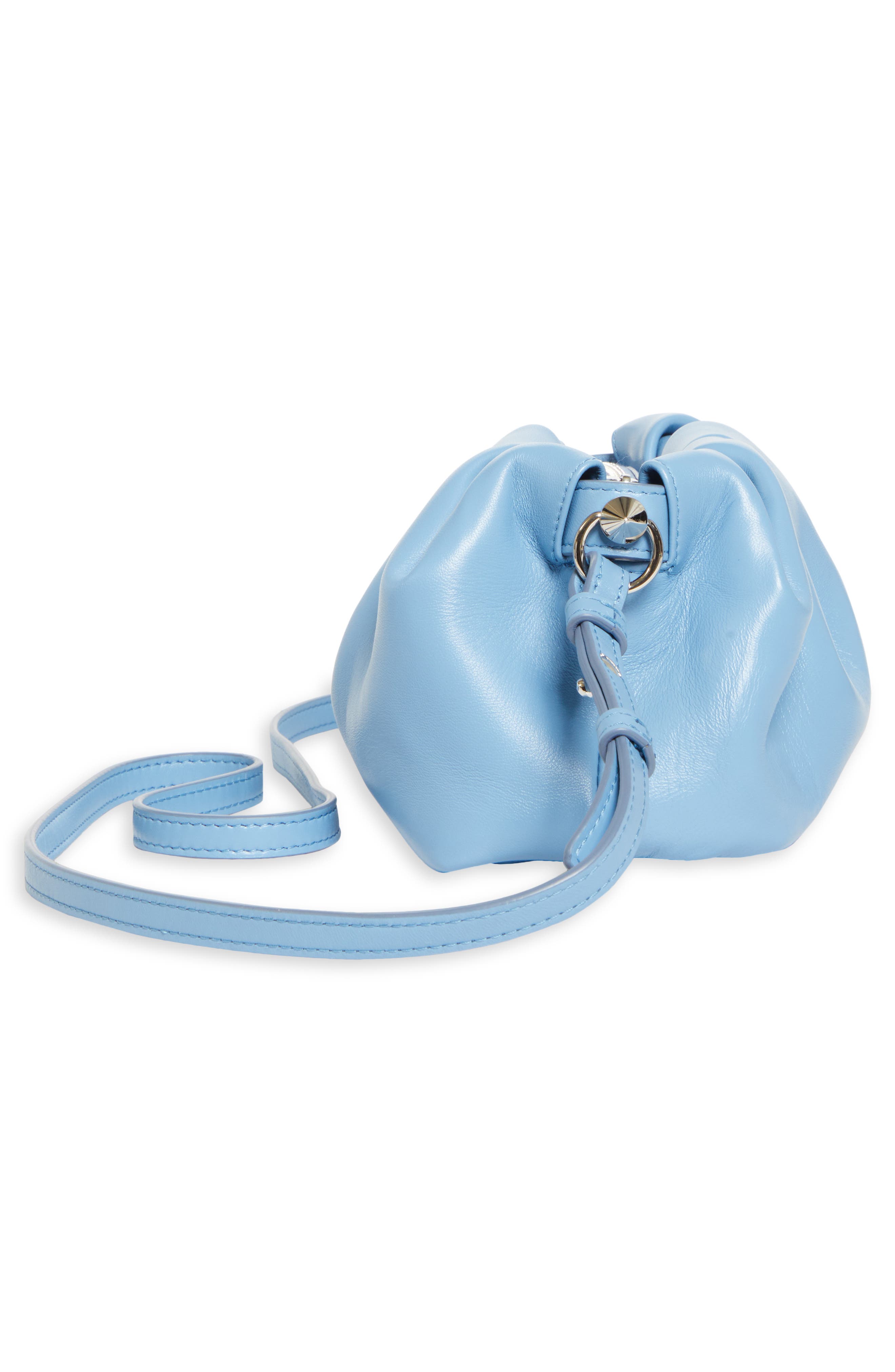 Christian Louboutin Mini Eva Leather Crossbody Bag, Alternate, color, 4375 Ceruleo