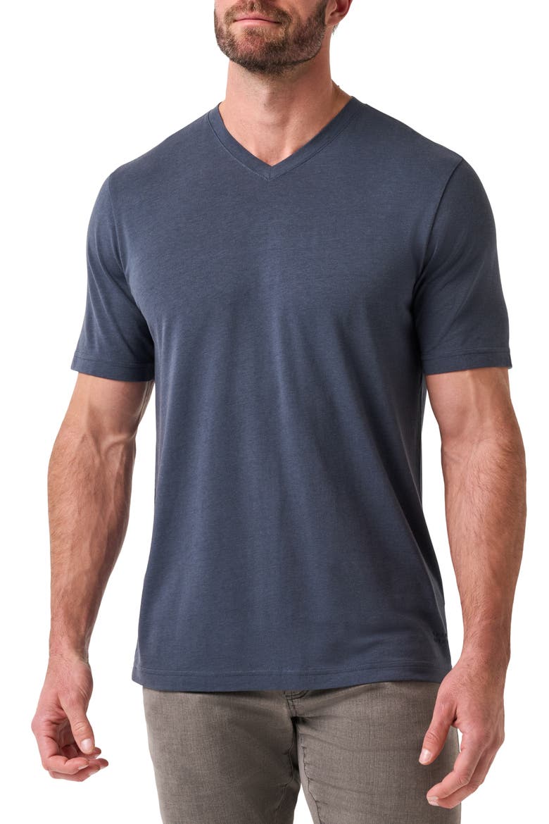 Cloud V-Neck T-Shirt, Main, color, BLUE NIGHTS