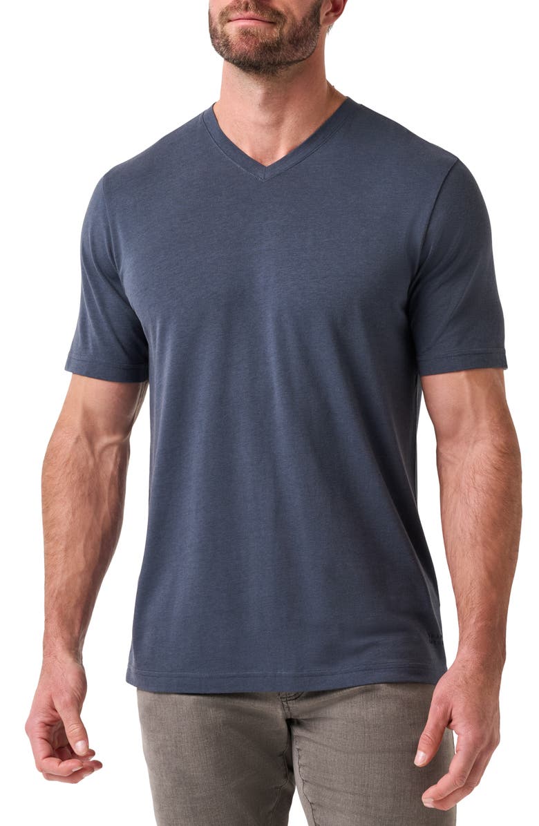 TravisMathew Cloud V-Neck T-Shirt, Main, color, Blue Nights