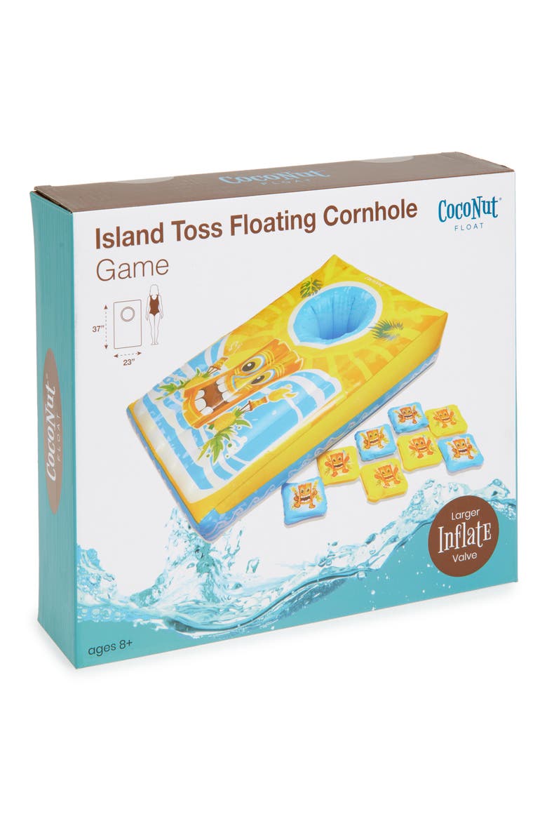 Island Toss Floating Cornhole Game, Main, color, YELLOW