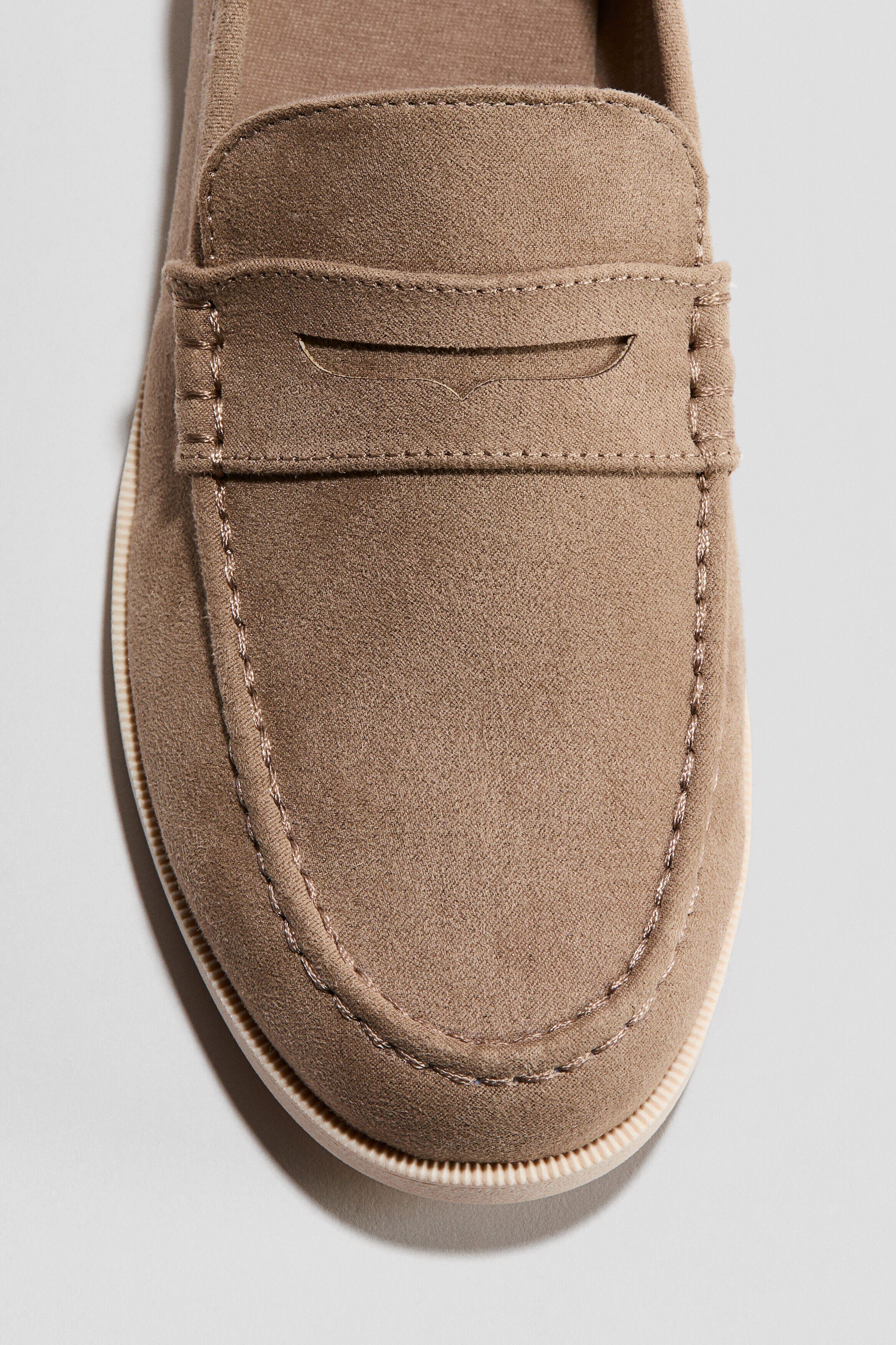 Loafers, Alternate, color, Dark beige