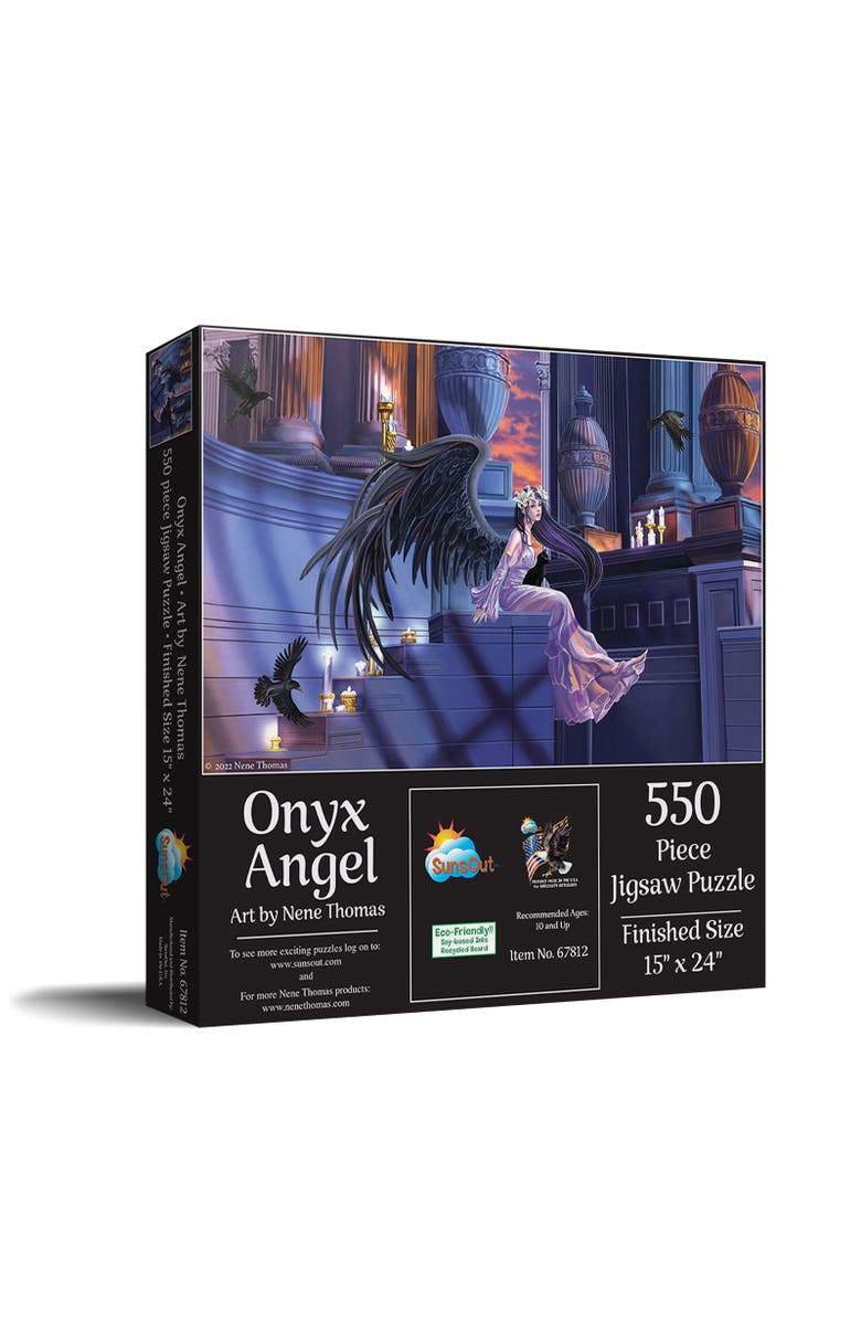 Sunsout Onyx Angel 550 piece Jigsaw Puzzle for Adults, Main, color, Multicolor