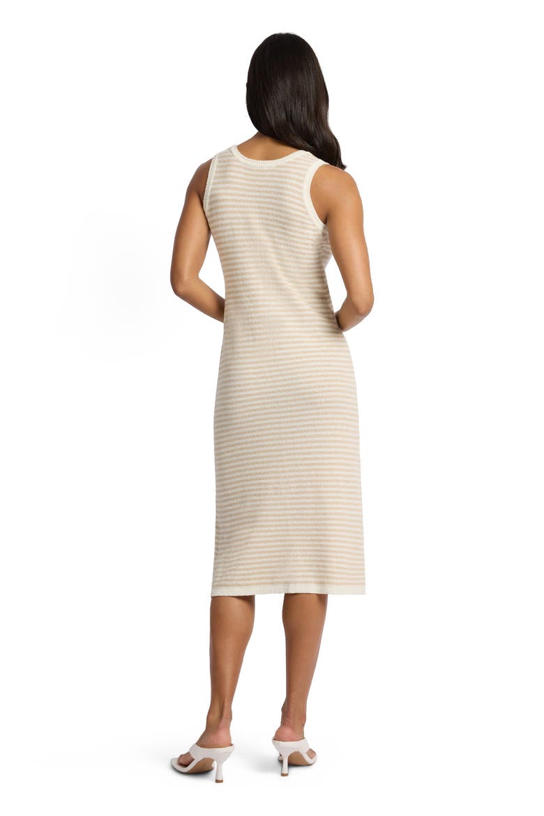 Cotton Boucle Tank Dress, Alternate, color, Jute/Egret