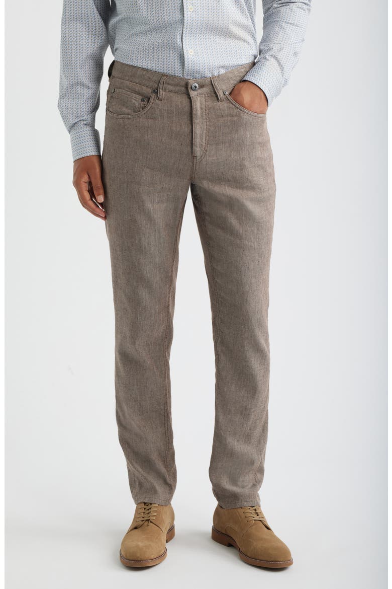 Straight Leg Five Pocket Pants, Main, color, TOBACCO