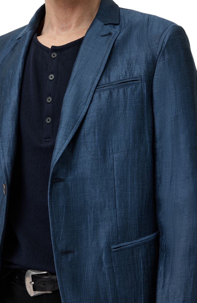 John Varvatos Allen Slim Fit Linen Blend Blazer, Alternate, color, Lake Blue
