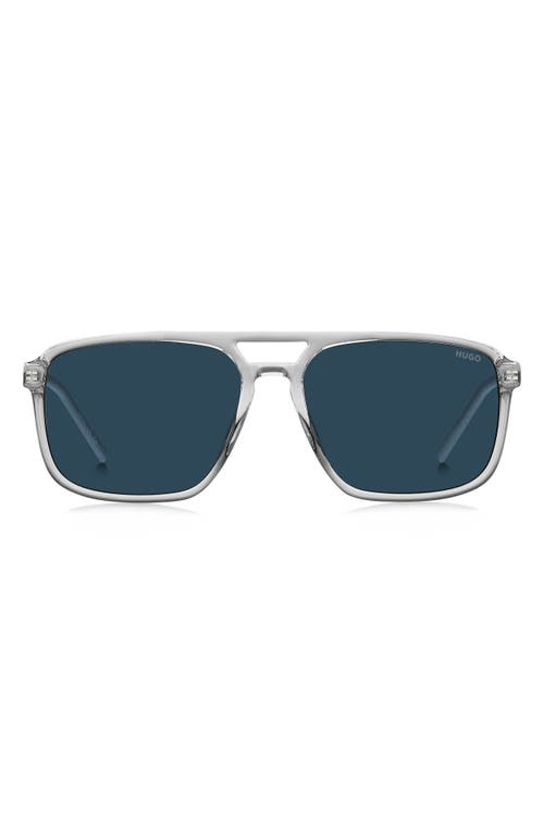 Hugo Boss Boss 58mm Navigator Sunglasses In Gray