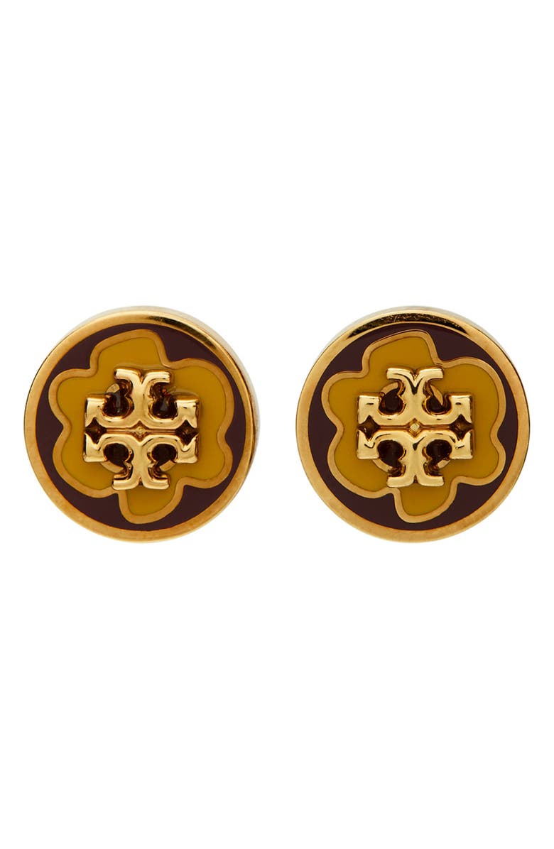 Tory Burch Kira Circle Stud Earrings, Main, color,
