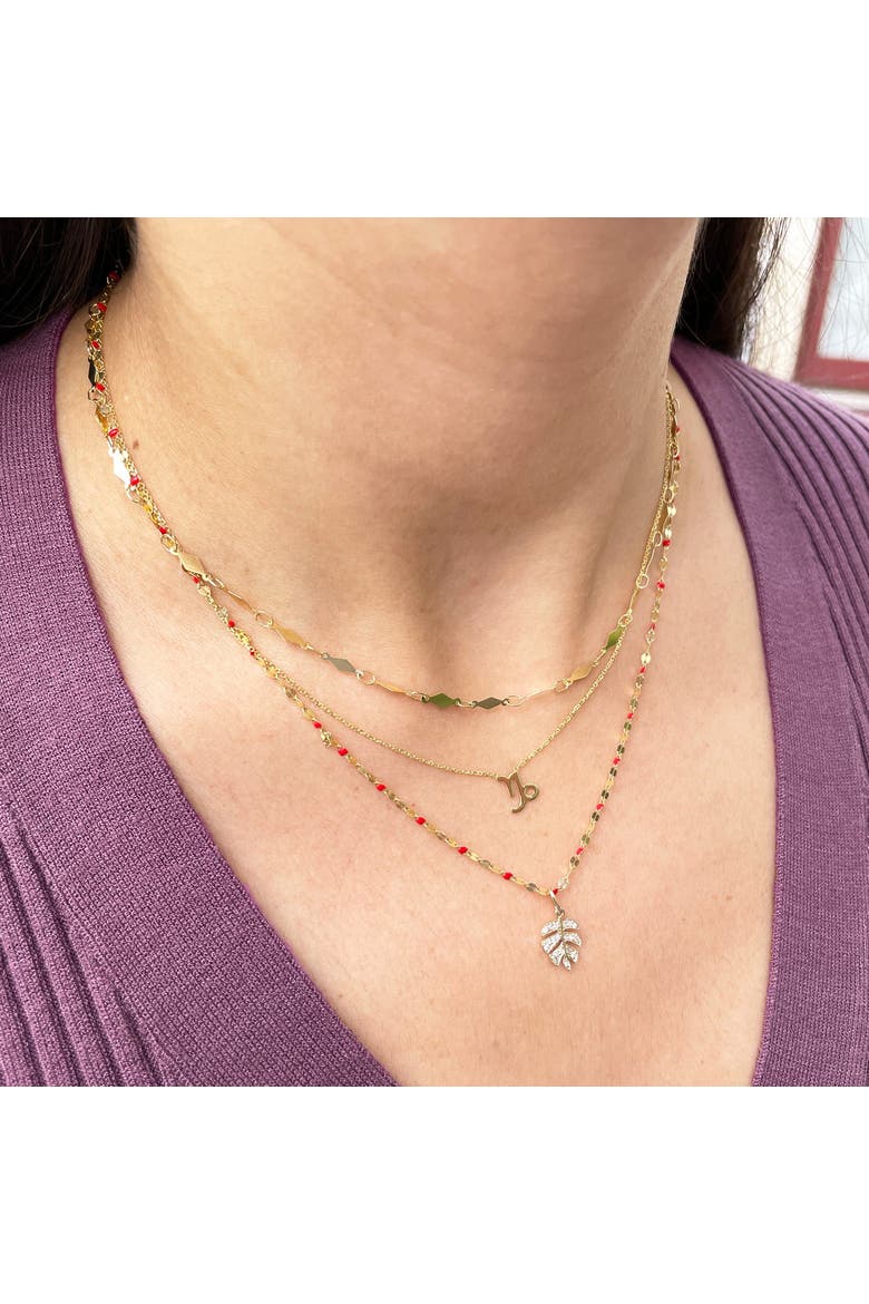 Gold Kite Chain Necklace, Alternate, color, Yellow Gold