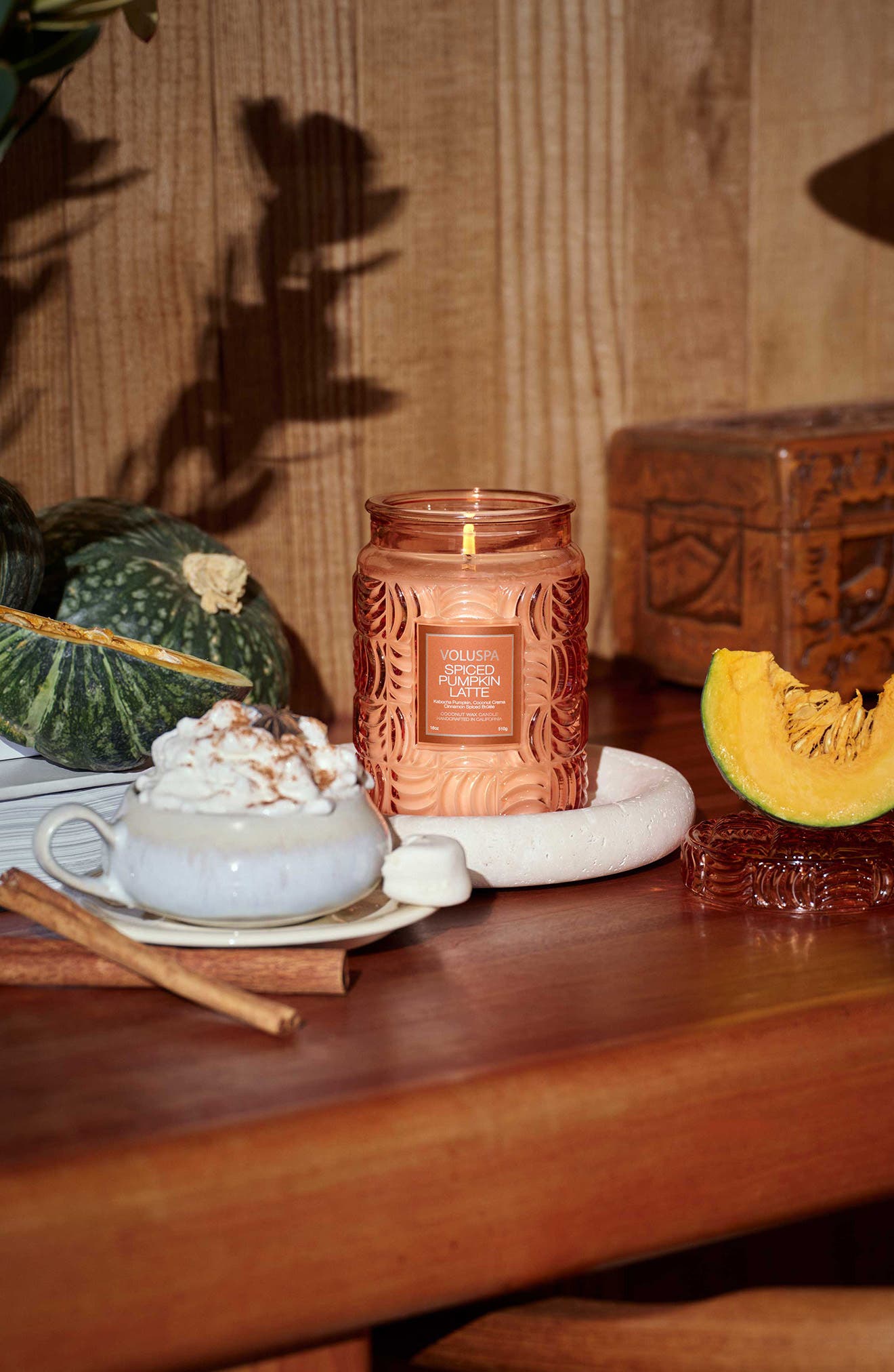 Voluspa Large Spiced Pumpkin Latte Classic Candle | Nordstrom