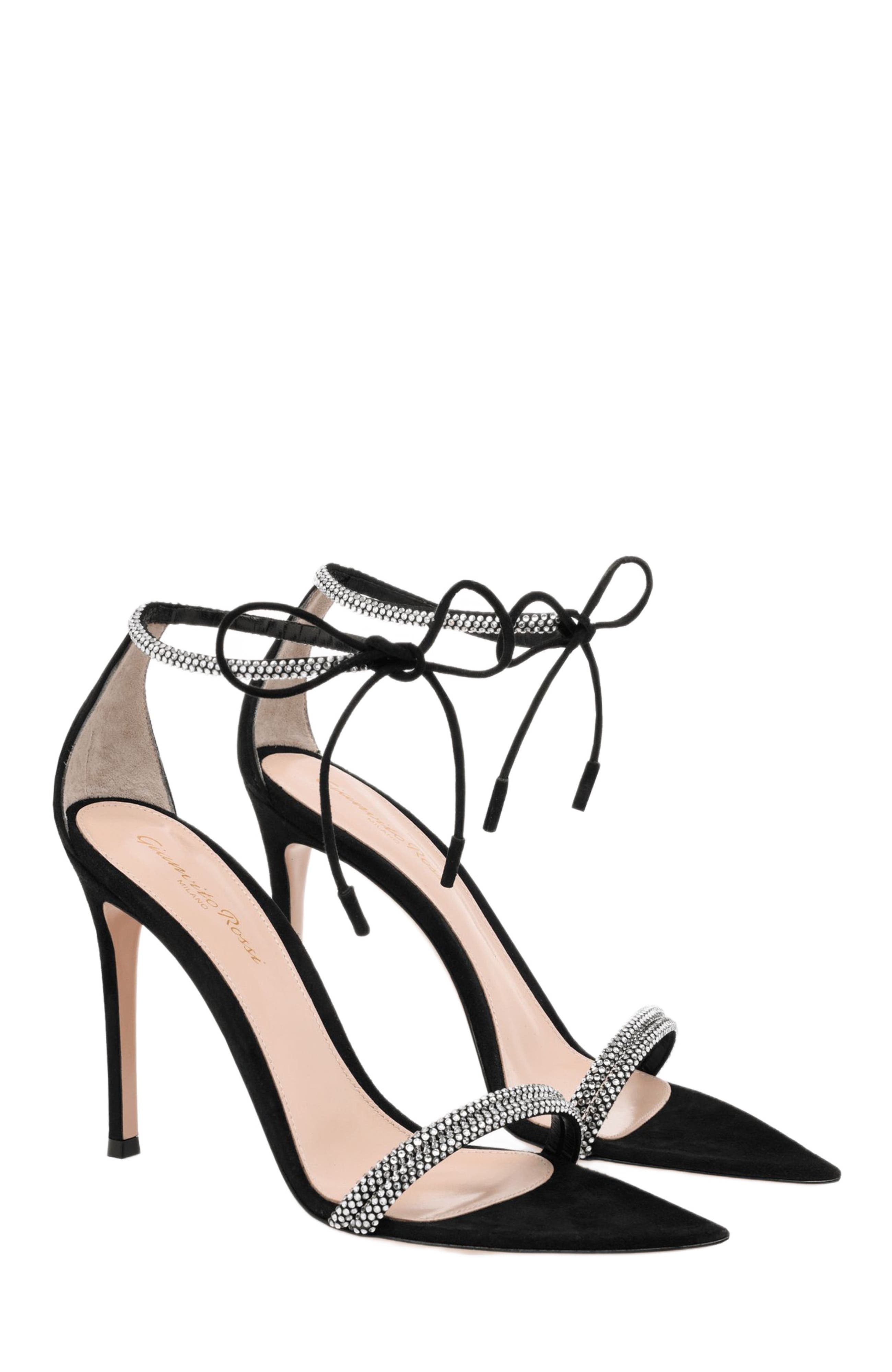Gianvito Rossi Montecarlo Sandals, Alternate, color, Black