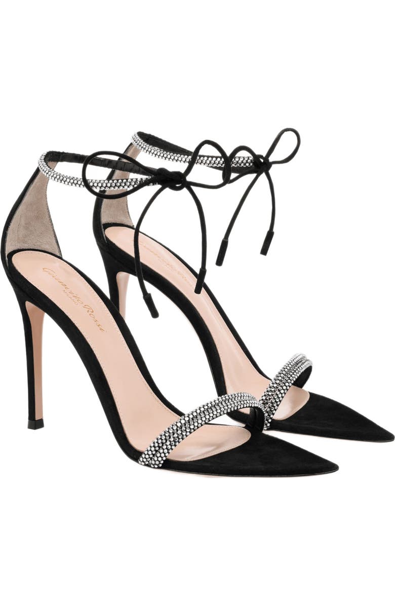 Gianvito Rossi Montecarlo Sandals, Alternate, color, Black