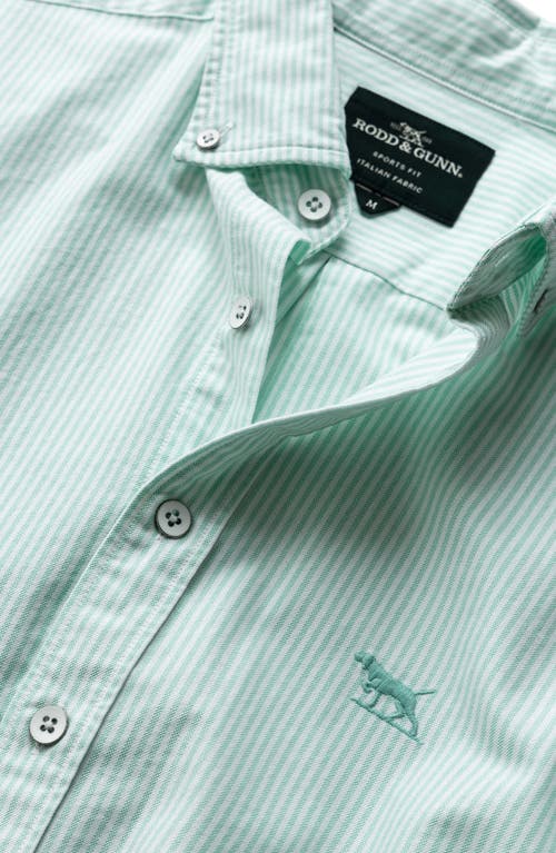Rodd & Gunn Gunn Oxford Stripe Sports Fit Shirt In Spearmint