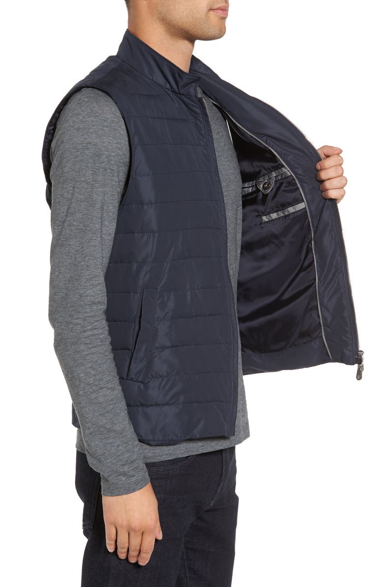 Eleventy Slim Fit Full Zip Vest, Alternate, color, 