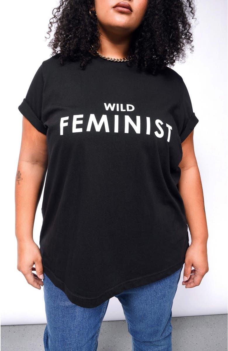 WILDFANG The Wild Feminist <sup>®</sup> Tee, Alternate, color, Wild Feminist Black