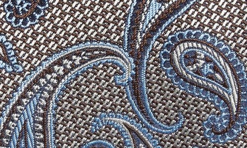 David Donahue Paisley Silk Tie In Multi