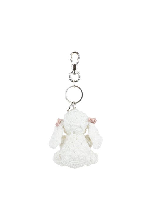 The Sak Yarnicharmz Hand Crochet Dangle In White