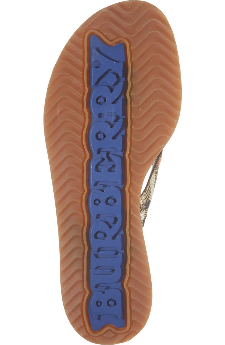 Burberry Pavillion Check Flip Flip, Alternate, color, Sand Ip Check