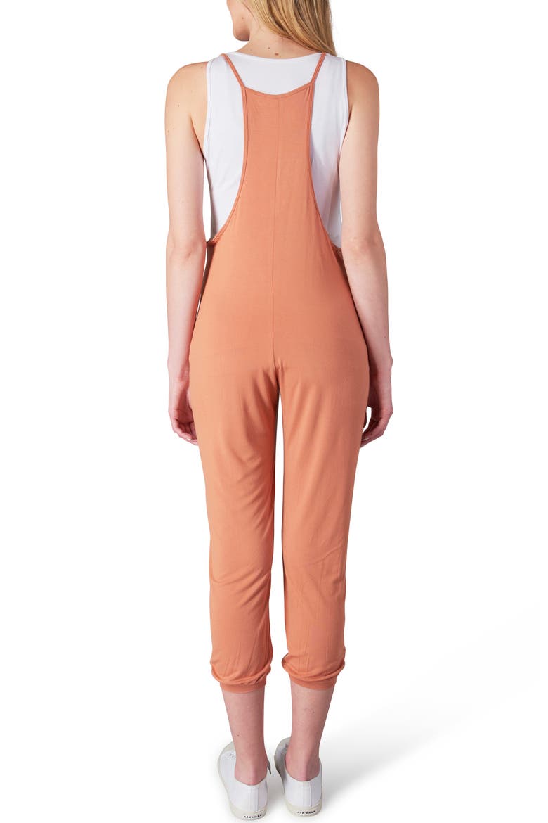 Brandi Maternity/Nursing Romper, Alternate, color, SANDSTONE