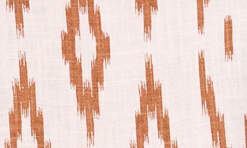 Vince Camuto Ikat Print Square Neck Top In Neutral